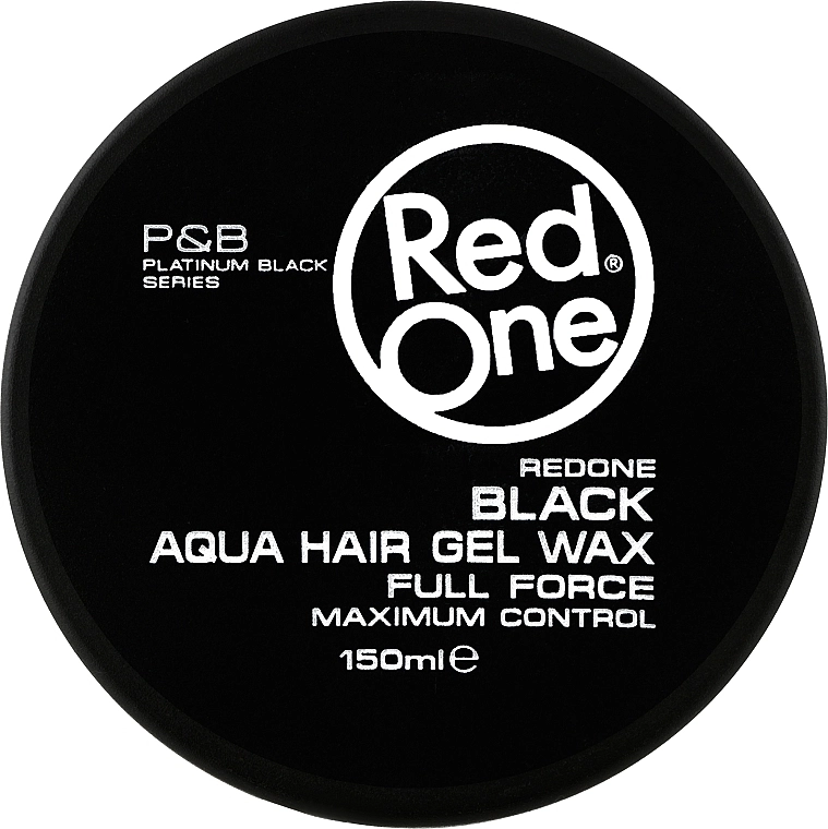 RedOne Воск для волос на водной основе Red One Aqua Hair Gel Wax Full Force Black - фото N1