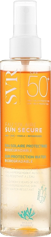 SVR Сонцезахисна вода Sun Secure Eau Solaire Sun Protection Water SPF50+ - фото N1