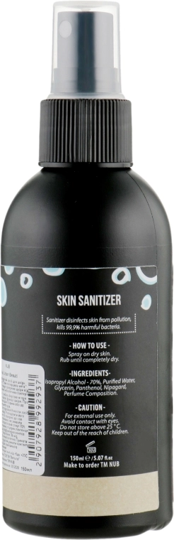 NUB Дезинфицирующее средство для кожи рук и ног Skin Sanitizer Liquid Lime & Peppermint - фото N2