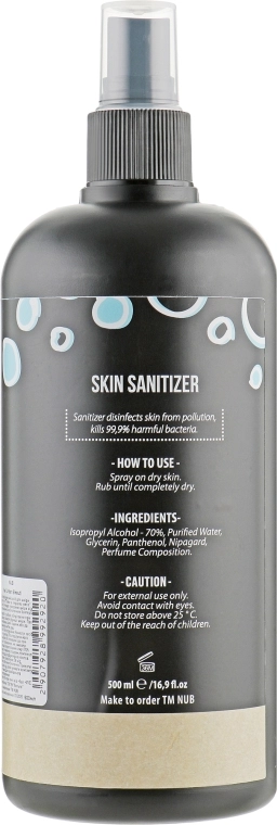 NUB Дезинфицирующее средство для кожи рук и ног Skin Sanitizer Liquid Lime & Peppermint - фото N4