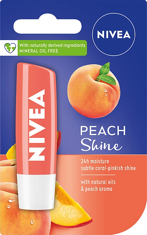 Nivea Бальзам для губ "Персиковий блиск" Lip Care Peach Shine Lip Balm - фото N1