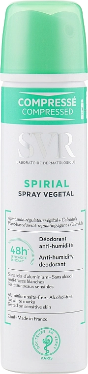 SVR Дезодорант Spirial Vegetal Anti-Humidity Deodorant - фото N1