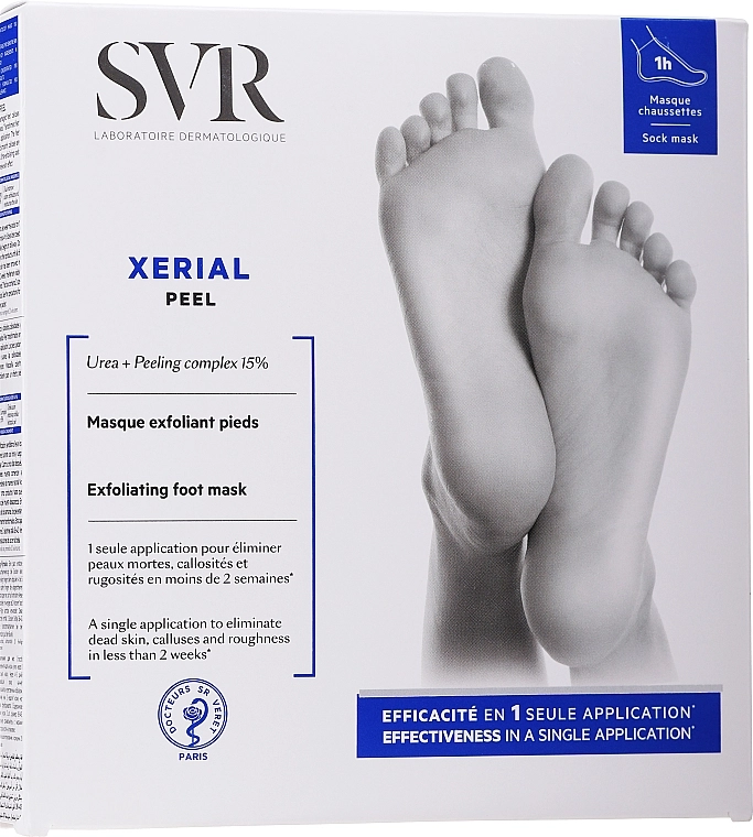 SVR Маска-пілінг для ніг Xerial Peel Exfoliating Foot Mask - фото N1