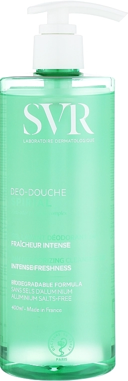 SVR Гель-дезодорант для душу, обличчя й волосся Spirial Deo-Douche Deodorizing Cleansing Gel - фото N3