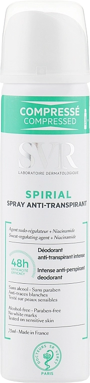 SVR Дезодорант-антиперспирант Spirial Anti-Transpirant Spray - фото N1