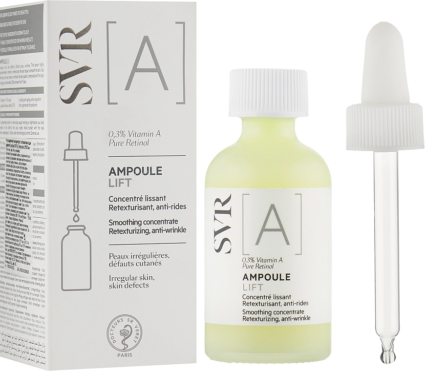 SVR Концентрат с витамином А [A] Ampoule Lift Smoothing Concentrate - фото N2