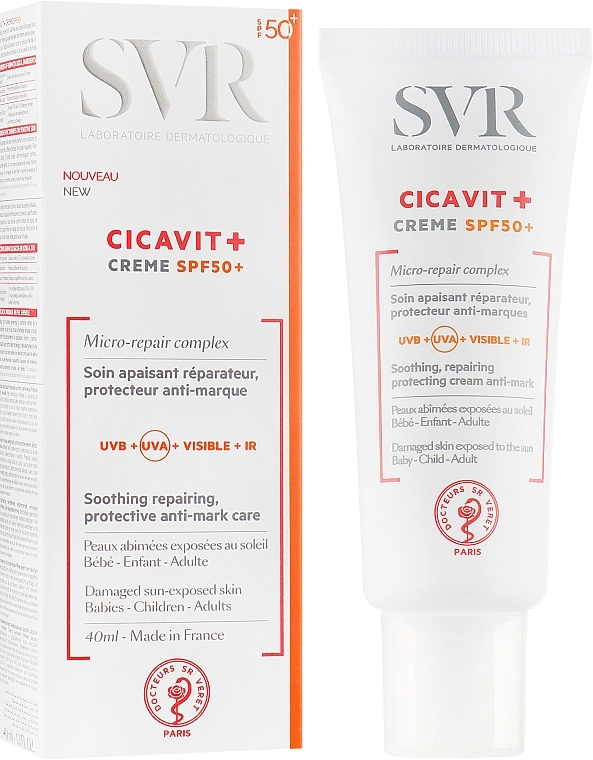 SVR Заспокійливий крем SPF 50 Cicavit+ Soothing Cream SPF 50 - фото N2