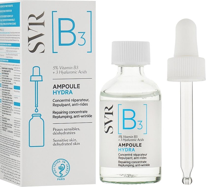 SVR Концентрат с витамином В3 [B3] Ampoule Hydra Repairing Concentrate - фото N2