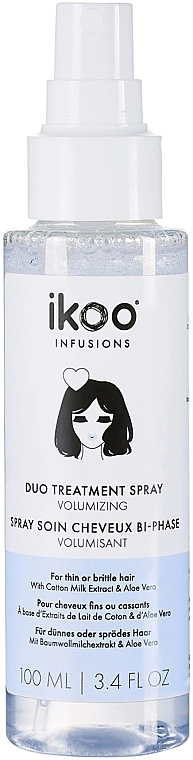Ikoo Спрей для волосся "Об'єм" Infusions Duo Treatment Spray Volumizing - фото N1