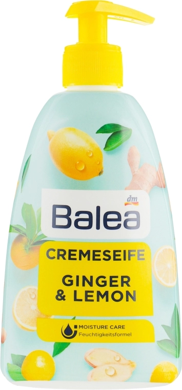 Balea Рідке крем-мило для рук "Імбир і лимон" Cream Soap Ginger & Lemon - фото N1