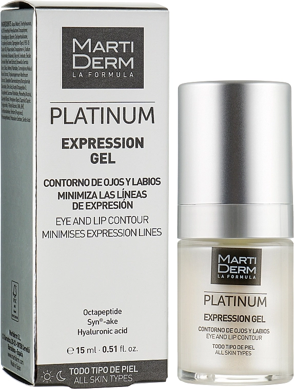 MartiDerm Гель для шкіри навколо очей і губ Platinum Expression Gel - фото N2