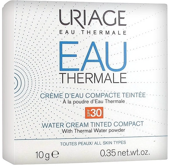 Uriage Eau Thermale Water Tinted Cream Compact SPF30 Компактна крем-пудра - фото N1