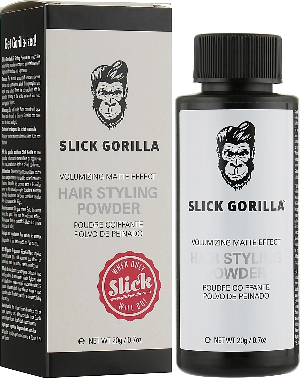 Slick Gorilla Пудра для укладання волосся Hair Styling Powder - фото N2