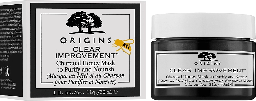 Origins Очищувальна маска з бамбуковим вугіллям і медом Clear Improvement Charcoal Honey Mask - фото N2