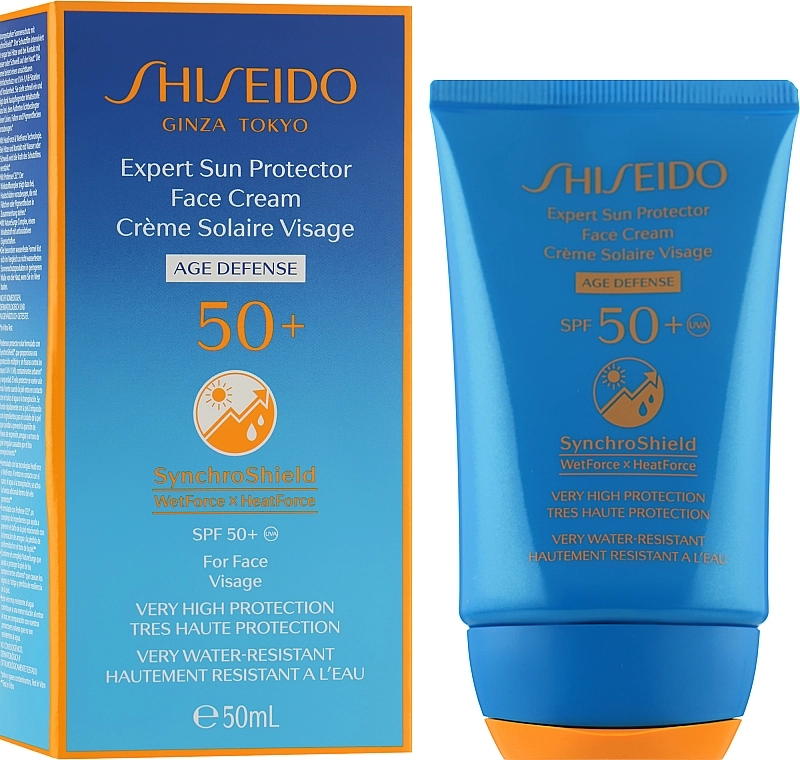 Shiseido Солнцезащитный крем для лица Expert Sun Protector SPF 50 - фото N2