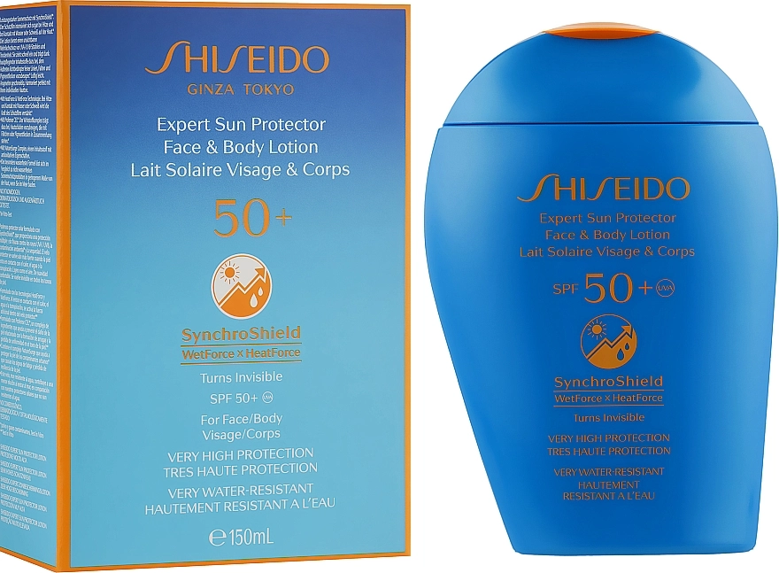 Shiseido Сонцезахисний лосьйон для обличчя і тіла Expert Sun Protection Face and Body Lotion SPF50 - фото N2