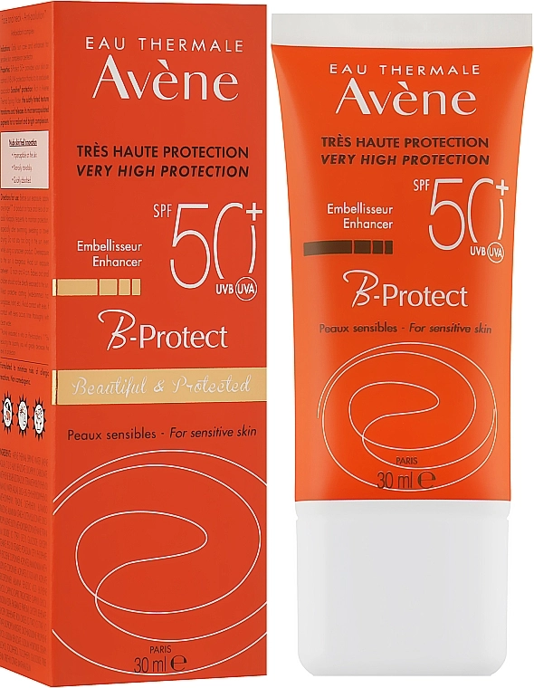 Avene Денний сонцезахисний крем для обличчя Solaire B-Protect SPF 50+ - фото N2