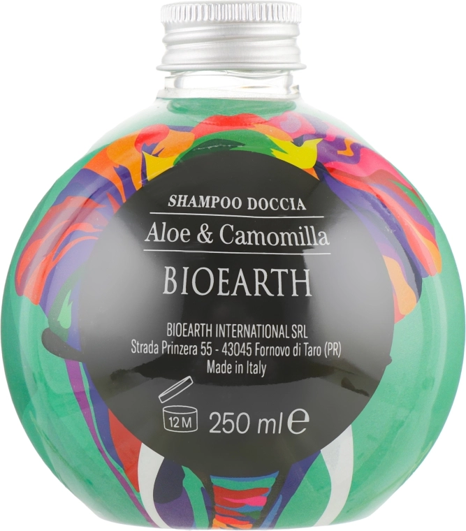 Bioearth Шампунь-гель для душа "Алоэ и ромашка" Mister Elephant - фото N2