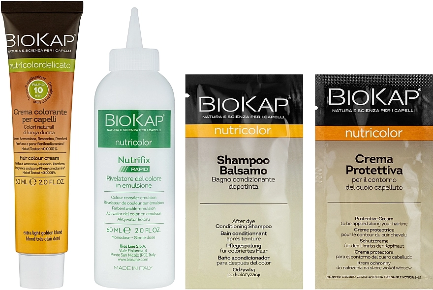 BiosLine Фарба для волосся Biokap Nutricolor Delicato Rapid - фото N2