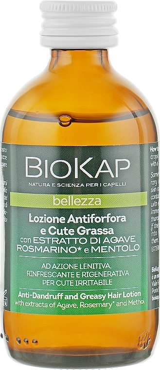 BiosLine Лосьйон проти лупи і жирного волосся BioKap Dandruff Lotion - фото N1