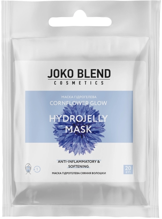 Маска гидрогелевая для лица - Joko Blend Cornflower Glow Hydrojelly Mask, 20 г - фото N1