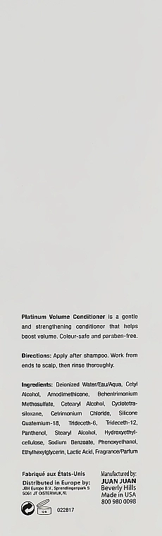 J Beverly Hills Кондиционер для волос Volume Conditioner - фото N3