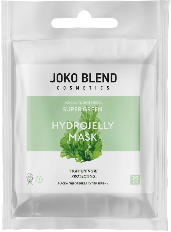 Маска гидрогелевая для лица - Joko Blend Super Green Hydrojelly Mask, 20 г - фото N1