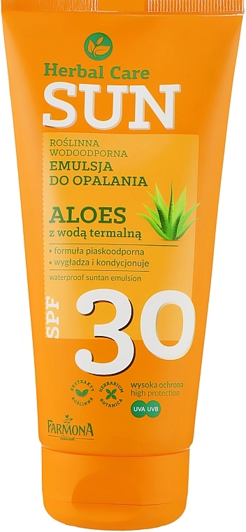 Farmona Водостойкая эмульсия для загара Herbal Care Sun SPF 30 - фото N1