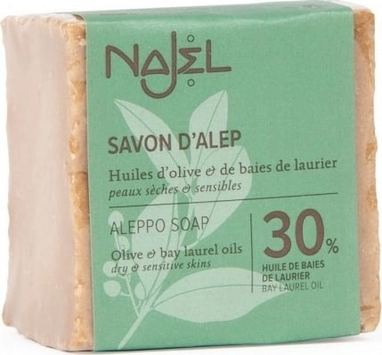Najel Мыло алеппское Savon D'alep Aleppo Soap 30 % - фото N1