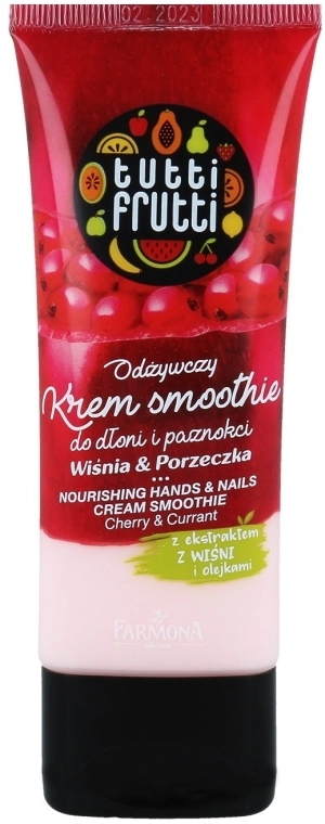 Farmona Крем для рук "Вишня і смородина" Tutti Frutti Cream Smoothie - фото N1