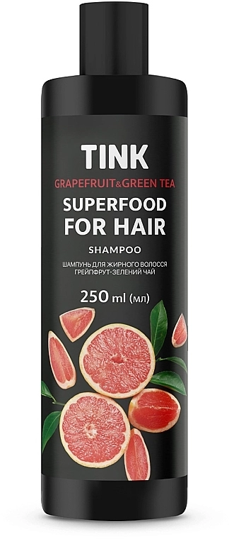 Tink Шампунь для жирных волос "Грейпфрут и зеленый чай" SuperFood For Hair Grapefruit & Green Tea Shampoo - фото N1