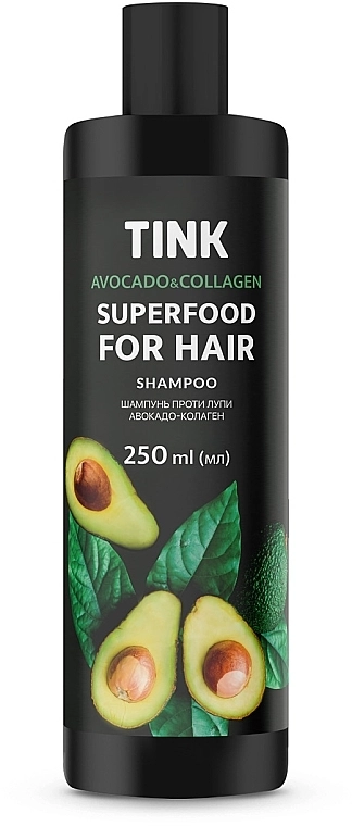 Tink Шампунь проти лупи "Авокадо й колаген" SuperFood For Hair Avocado & Collagen Shampoo - фото N1