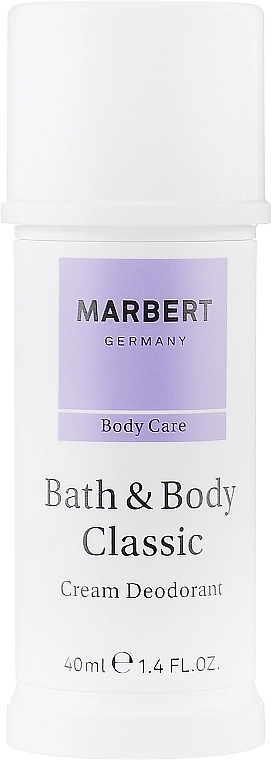 Marbert Кремовый дезодорант Bath & Body Classic Cream Deodorant - фото N1