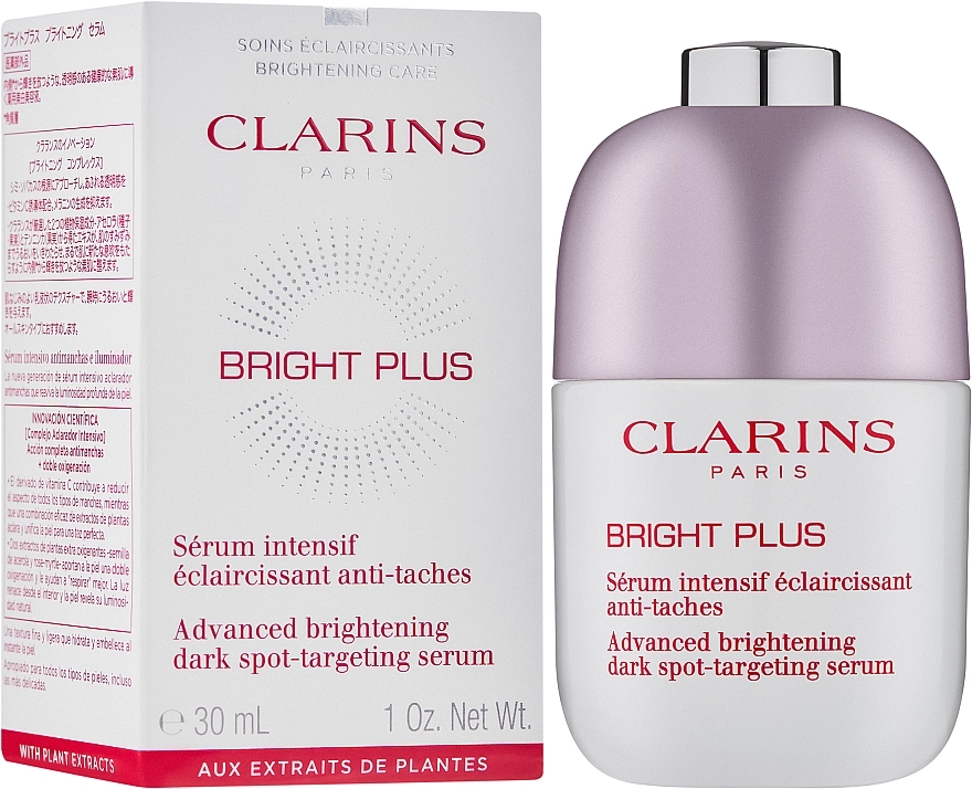 Clarins Сыворотка способствующая сокращению пигментации и придающая сияние коже Bright Plus Serum - фото N2