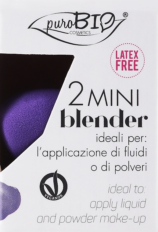 PuroBio Cosmetics Набор бьюти-блендеров, 2 шт. Beauty Mini Blender Kit - фото N1