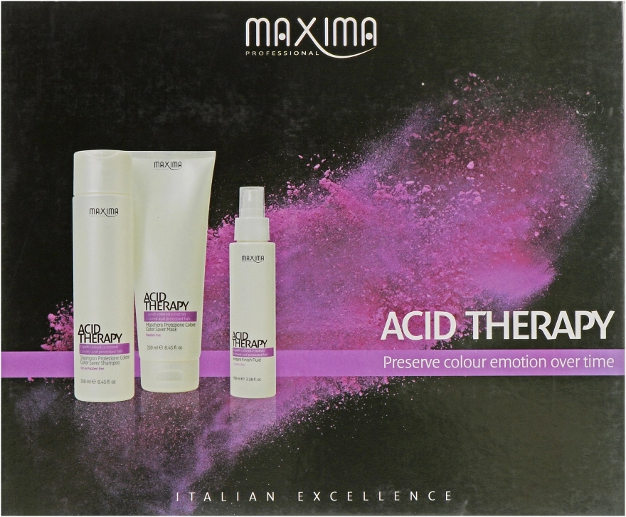 Maxima Набор Acid Therapy (mask/250ml + shmp/250ml + fluid/100ml) - фото N1