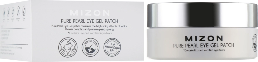 Mizon Гидрогелевые патчи с экстрактом белого жемчуга Pure Pearl Eye Gel Patch - фото N1