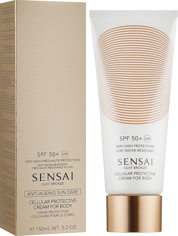 Kanebo Солнцезащитный крем для тела SPF50 Sensai Silky Bronze Cellular Protective Cream For Body - фото N2