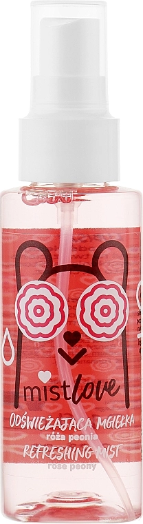 Floslek Освежающий мист для лица, тела и волос MistLove Rose Peony Refreshing Mist - фото N1