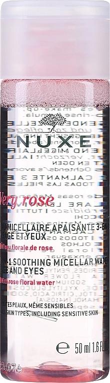 Nuxe Very Rose 3 in 1 Soothing Micellar Water Успокаивающая мицеллярная вода для лица и глаз - фото N1