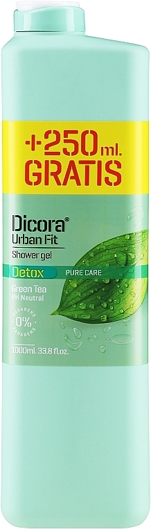 Dicora Urban Fit Гель для душу "Зелений чай" Dicora Detox Green Tea - фото N1