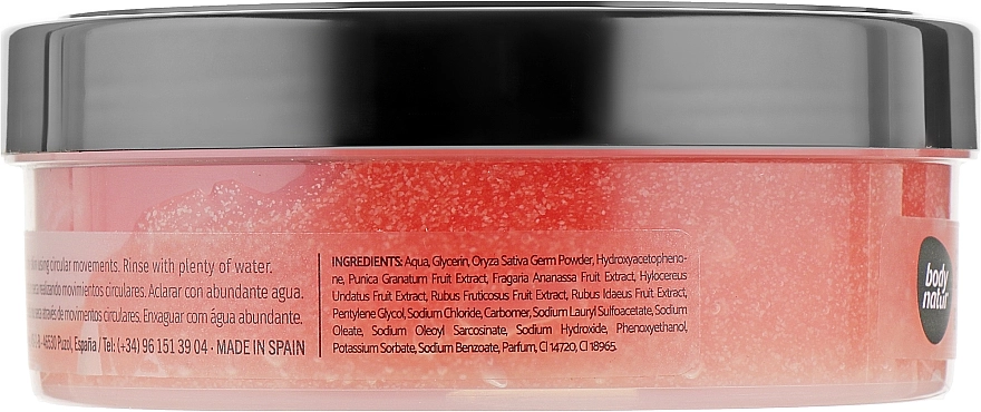 Body Natur Скраб для тела с лесными ягодами, гранатом и драконьим фруктом Red Fruits, Pomegranate and Dragon Fruit Body Scrub - фото N2