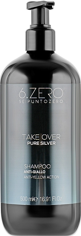 Seipuntozero Шампунь с анти-жёлтым эффектом Take Over Pure Silver - фото N1