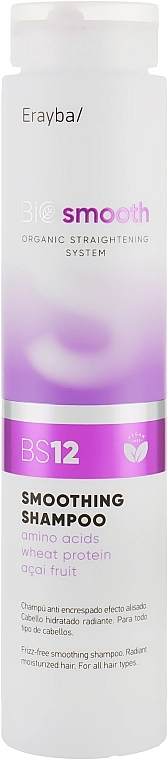 Erayba Шампунь для випрямлення волосся Bio Smooth Smoothing Shampoo BS12 - фото N1