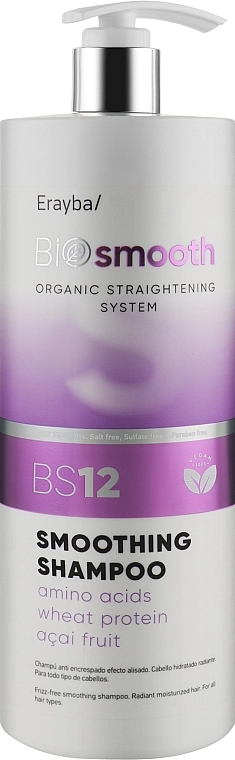 Erayba Шампунь для випрямлення волосся Bio Smooth Smoothing Shampoo BS12 - фото N3