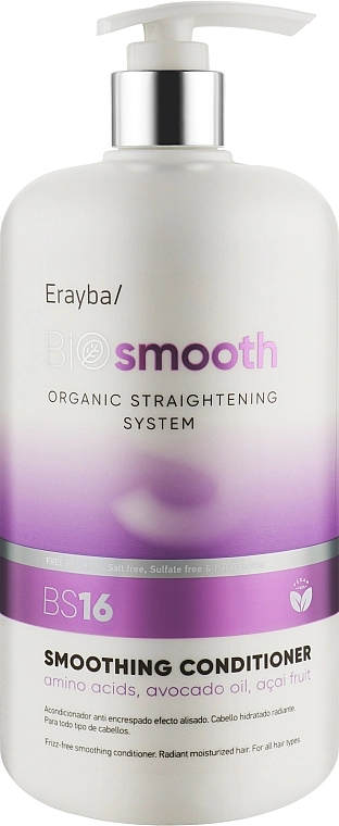 Erayba Кондиціонер для випрямлення волосся Bio Smooth Smoothing Conditioner BS16 - фото N3
