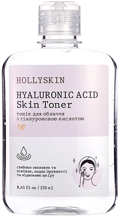 Hollyskin Тонік для обличчя, з гіалуроновою кислотою Hyaluronic Acid Skin Toner - фото N1