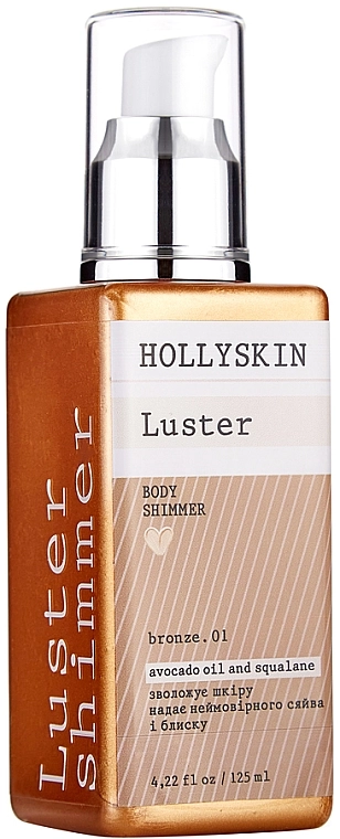 Hollyskin Шимер для тіла "Bronze. 01" Luster Body Shimmer Bronze. 01 - фото N2