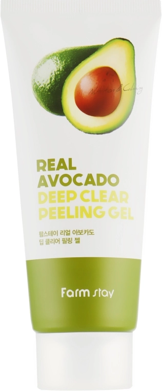 FarmStay Глибоко очищувальний пілінг-гель для обличчя Real Avocado Deep Clear Peeling Gel - фото N2