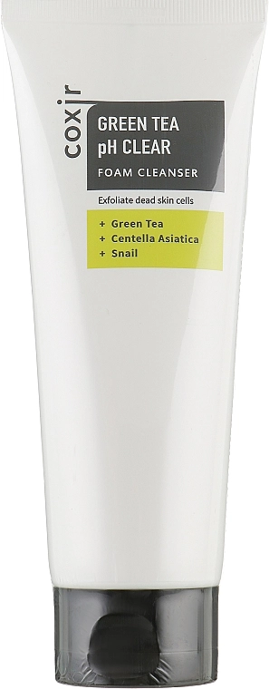 Coxir Очищувальна пінка Green Tea pH Clear Foam Cleanser - фото N1